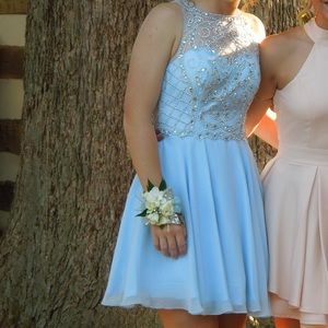 Light Blue Homecoming/Prom Dress